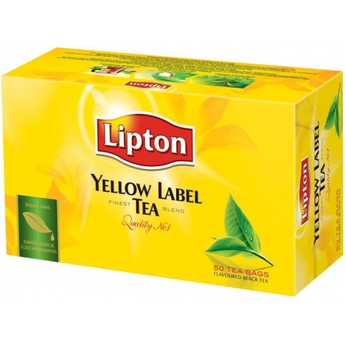 Herbata LIPTON YELLOW LABEL 50 torebek