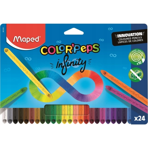 Kredki MAPED Infinity z grafitu 24 szt kartonowe etui 861601