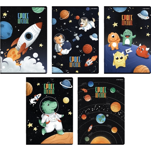 Zeszyt A5 32k 3-linia kolorowa SPACE ADVENTURE 400182346 TOP 2000