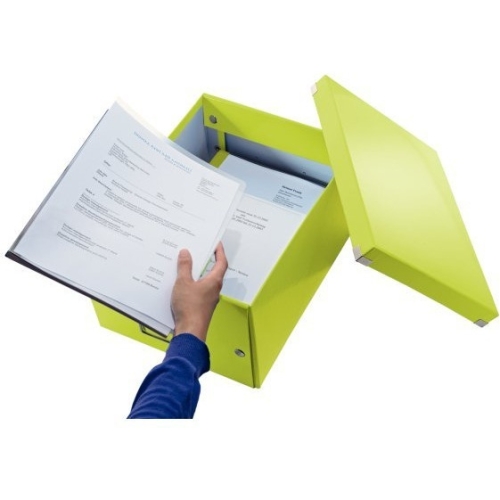 Pudełko do przechowywania Click&Store A4 WOW zielone 200x281x370mm 60440054 LEITZ