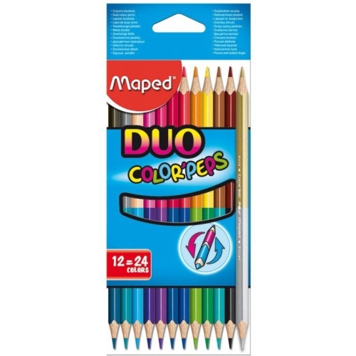 Kredki dwustronne COLORPEPS DUO 12=24kol 829600