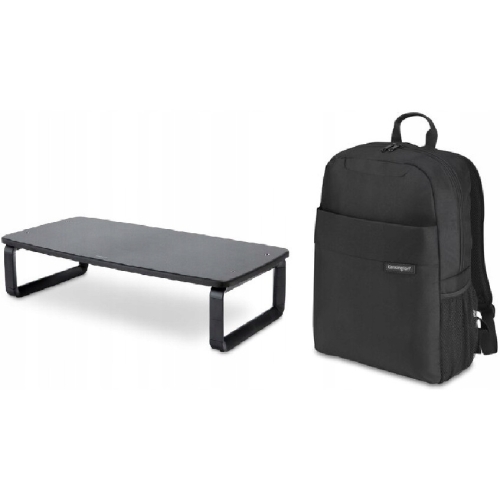Zestaw Podstawka pod monitor SmartFit czarna K52797WW + Plecak Simply Portable Lite 16 K68403WW KENS