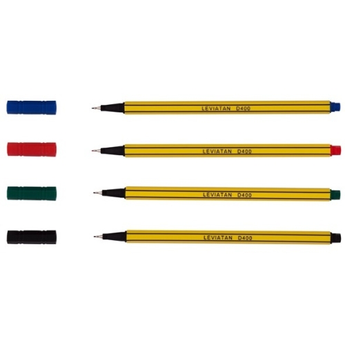 Cienkopisy LEVIATAN D400 komplet 4kolory 105227