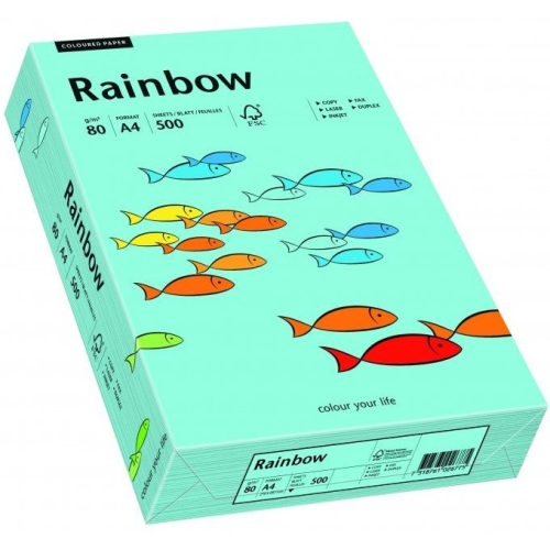Papier ksero kolorowy A4 80g RAINBOW morski R84 88042717