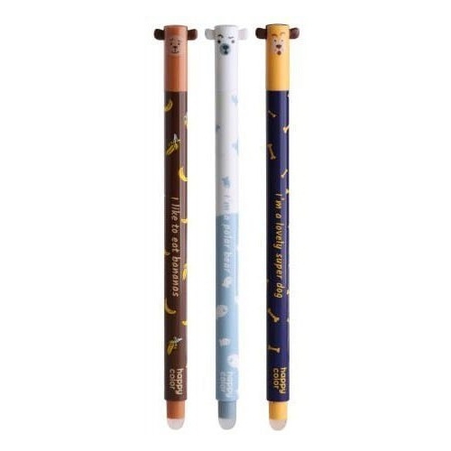 Długopis usuwalny USZAKI JOY 0.5mm niebieski AKPB4473-3 HAPPY COLOR