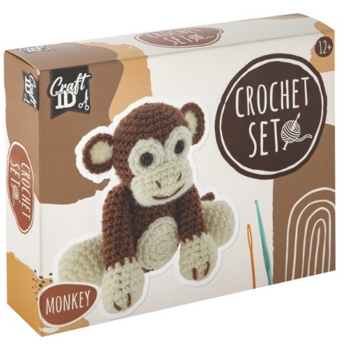 Zestaw do szydełkowania MAŁPKA 15x9x13,5cm CR1704/GE GRAFIX