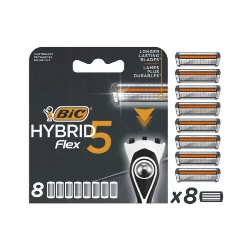 Wkłady do maszynki do golenia Flex 5 HYBRID blister 8 sztuk BIC 502341
