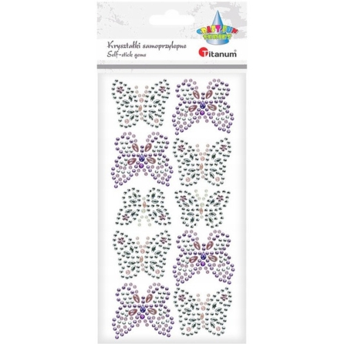 Kryształki samoprzylepne MOTYL 627653 24MH03214 TITANUM