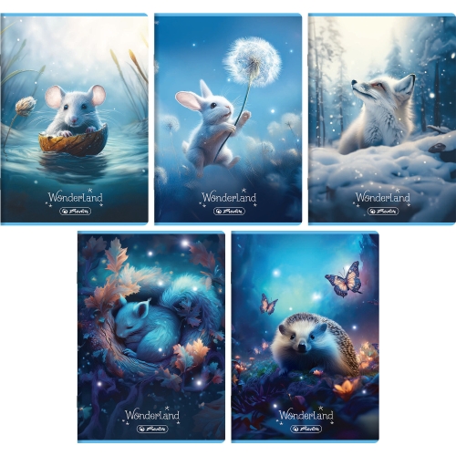 Zeszyt A5 16k 3-linia kolorowa WONDERLAND 400196830 HERLITZ