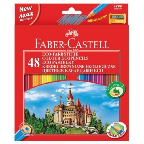 Kredki ZAMEK 48 kolorów opakowanie kartonowe 120148 FC FABER-CASTELL