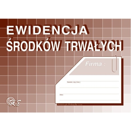 K-8 Ewidencja środków trwałych A5 MICHALCZYK&PROKOP