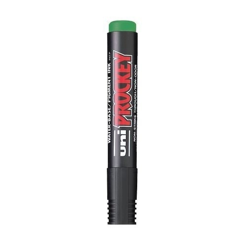 Marker permanentny UNI PM-122 okrągły zielony PROCKEY