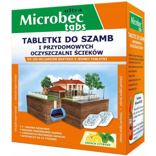 Tabletka do szamb (16 sztuk) Microbec ULTRA BROS