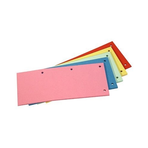 Przekładka kartonowa 1/3 A4 mix kolorów (100szt) NATUNA