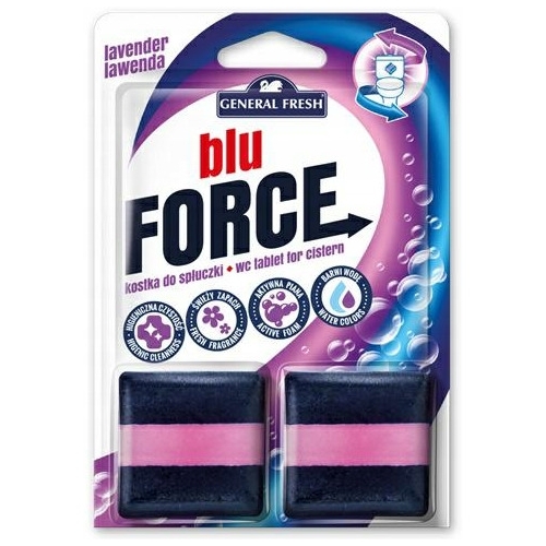 Kostka do WC BLU FORCE do spłuczki 50g (2 sztuki) lawenda GENERAL FRESH