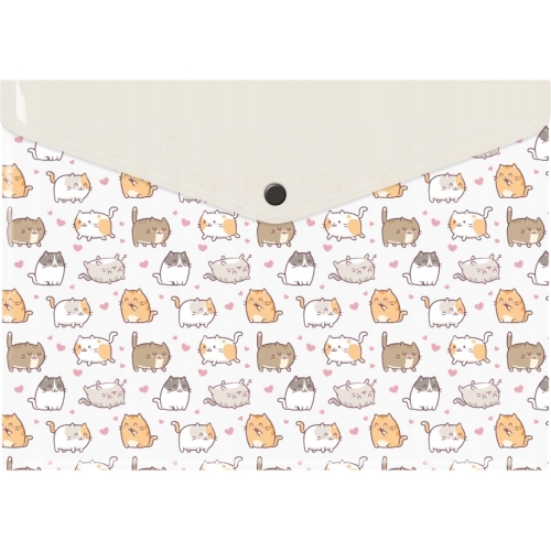 Teczka kopertowa A4 PP z nadrukiem KITTENS TKN-A4-35 BIURFOL