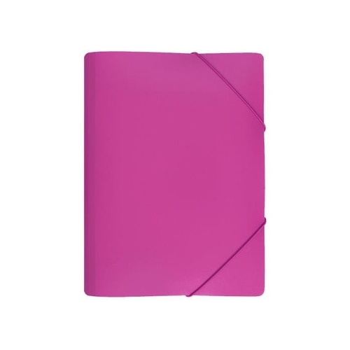 Teczka z gumką A4 PP szeroka SP RÓŻOWA TGS-01-10 BIURFOL