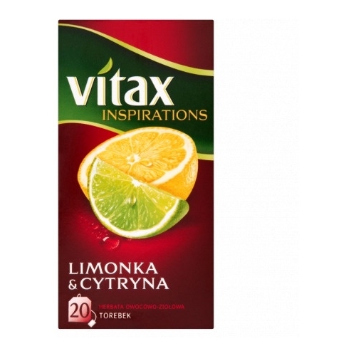 Herbata VITAX INSPIRATIONS (20 torebek*2g) Limonka & Cytryna zawieszka