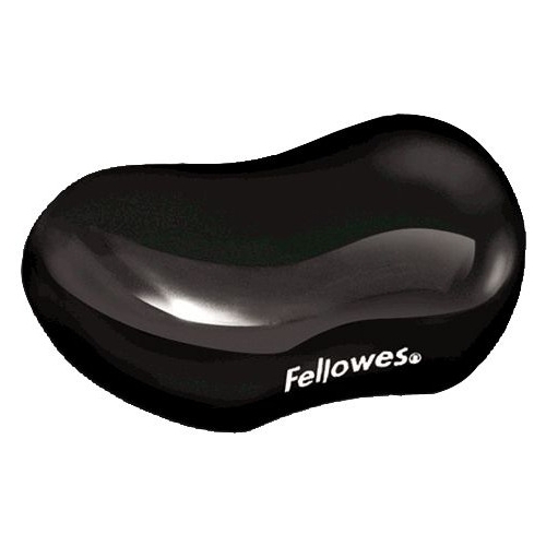 Podkładka pod nadgarstek żelowa Crystal czarna FELLOWES 9112301