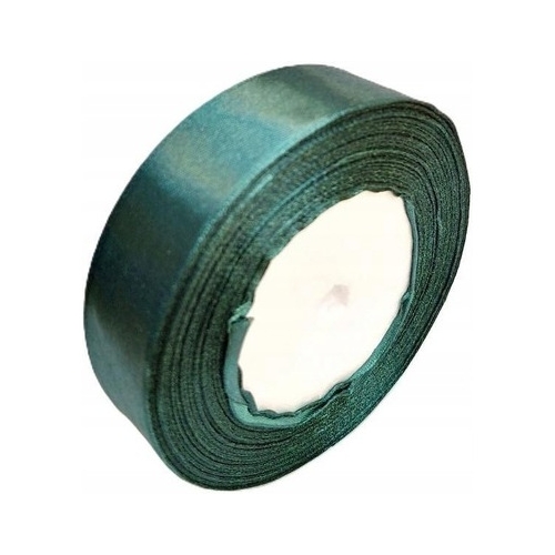 Wstążka satynowa 25mm/32m butelkowa zieleń WS25-74 BREWIS