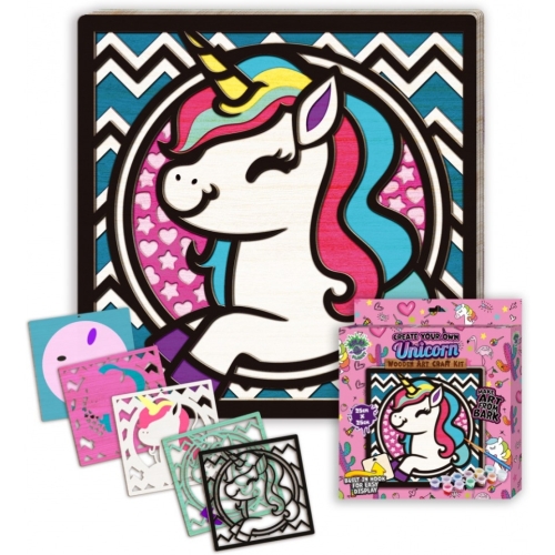 Zestaw do tworzenia obrazów z drewna JEDNOROŻEC 0465-0072-10 Panta Plast