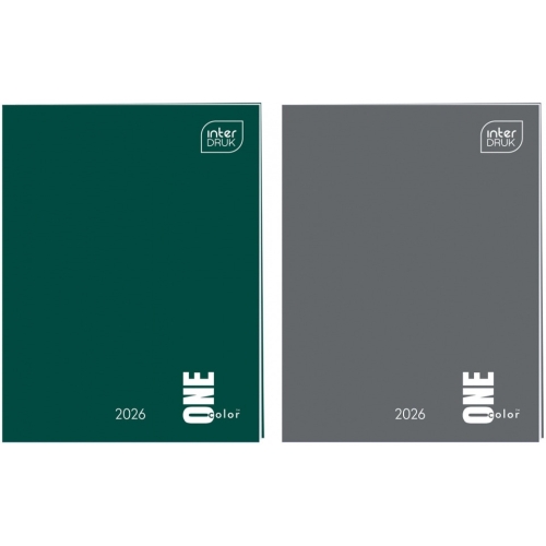 Kalendarz książkowy 2026 A7 One Color INTERDRUK