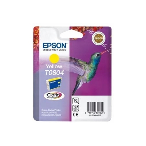 Tusz EPSON (T0804/C13T08044011) żółty 250str Stylus Photo R265/360/RX560