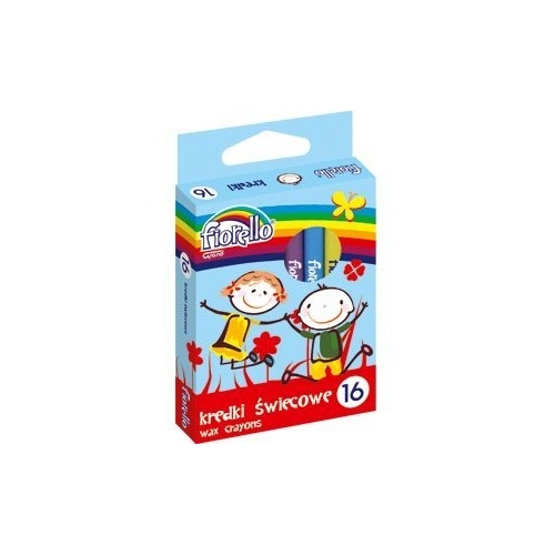 Kredki FIORELLO świecowe 16 kolorów 170-1385