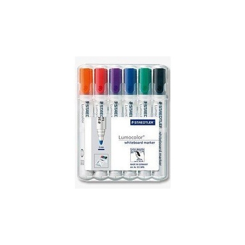 Marker suchościeralny 351 WP6 6szt w etui STAEDTLER