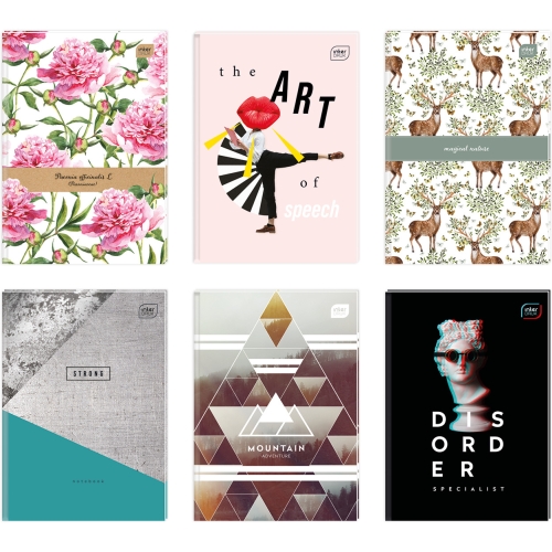 Brulion A4 96k linia twarda oprawa INTERDRUK