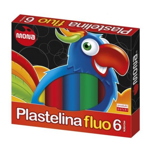 Plastelina fluorescencyjna MONA 6 kolorów St.Majewski