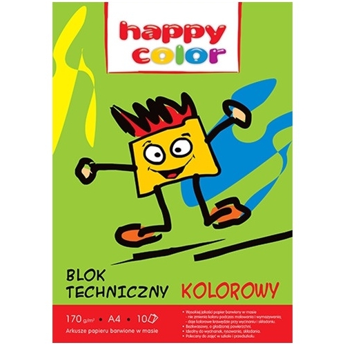 Blok techniczny kolor A4 170g 3550 2030-09 HAPPY COLOR