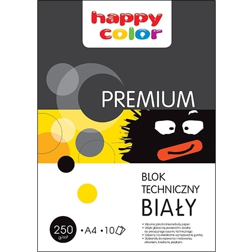 Blok techniczny A3 250g biały PREMIUM HA 3725 3040-0 HAPPY COLOR