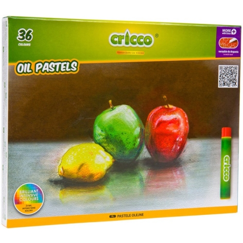 Kredki CRICCO pastele olejowe 36kolorów CR481K36/A