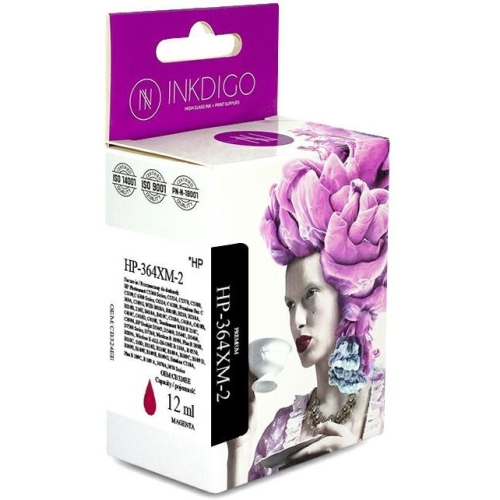 Tusz INKDIGO (HP-364XM-2) purpurowy 12ml zamiennik HP (364XL/CB324EE)