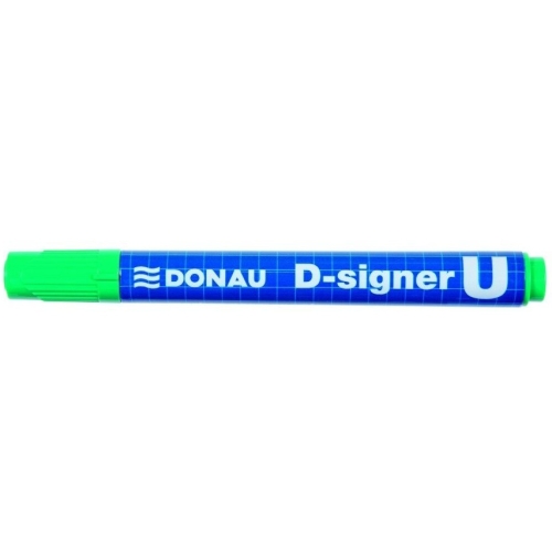 Marker permanentny D-SIGNER U zielony okrągła koncówka 2-4mm 7371001-06PL DONAU