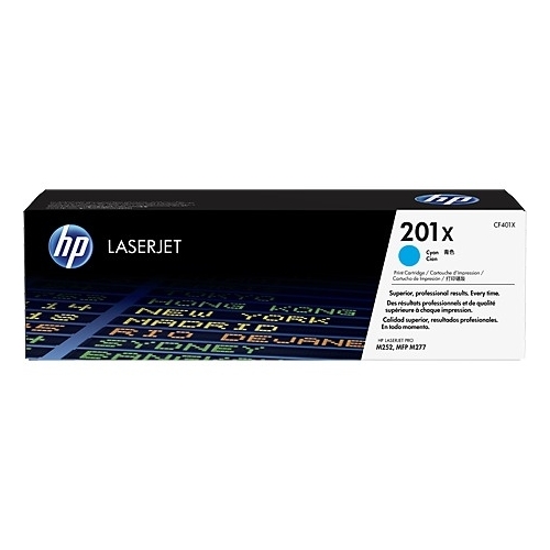 Toner HP 201X (CF401X) niebieski 2300str M252/M277