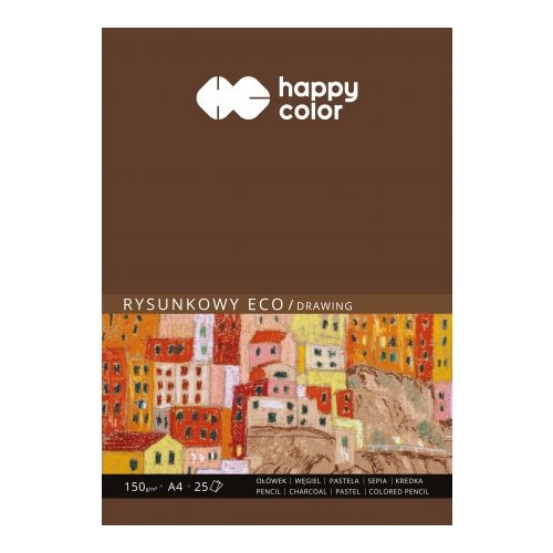 Blok rysunkowy A4 25k 150g ECO HA 3715 2030-A25 HAPPY COLOR