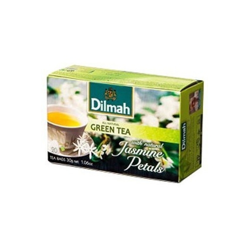 Herbata DILMAH (20 torebek) zielona z kwiatem jaśminu