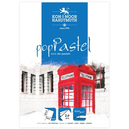 Blok do pasteli 300x420mm 20k 220g mix POP PASTEL BLO-PA300M KOH-I-NOOR