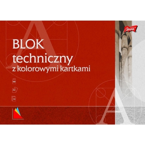 Blok techniczny A3 10k kolor UNIPAP
