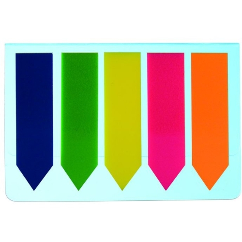 Zakładki indeksujące strzałki D.RECT 12x45mm 5kol. 009347