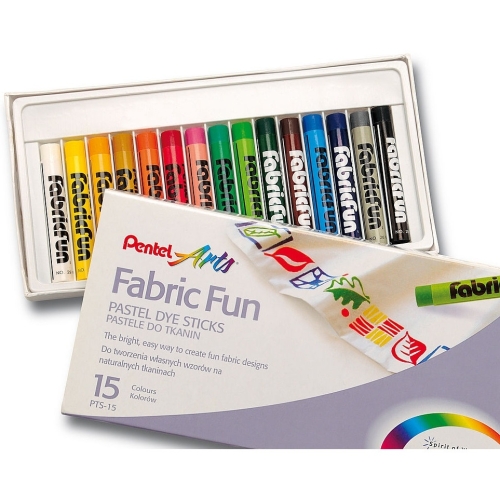 Kredki pastele do tkanin PENTEL 15kolorów PTS15