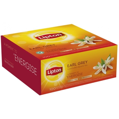 Herbata LIPTON czarna (100 kopert fol .) Earl Grey