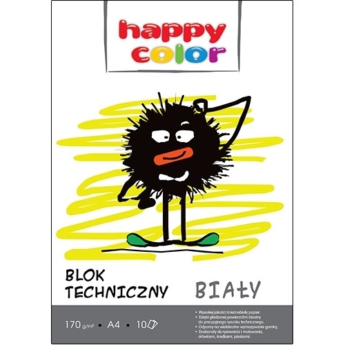 Blok techniczny A3 170g biały 3550 3040-0 HAPPY COLOR