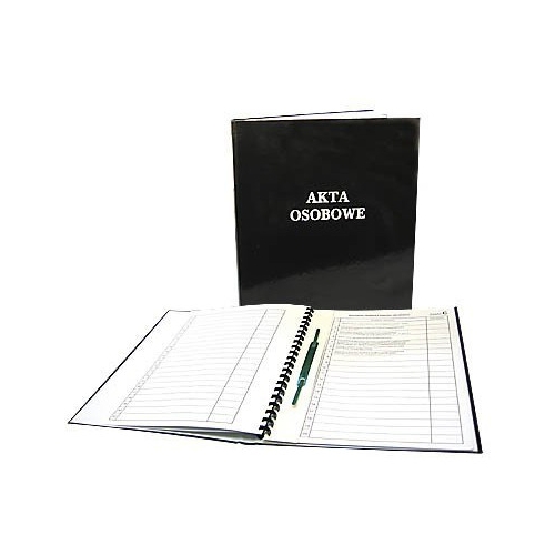 Teczka akt osobowych oklejana ABCDE bez treści zielona 1824-339-101 WARTA