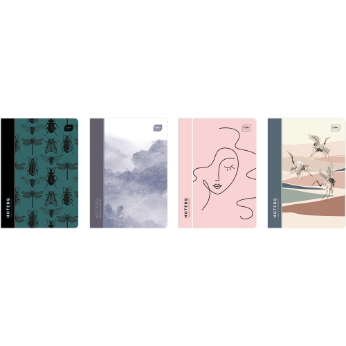 Zeszyt A5 80k kratka 70g METALLIC ROSE GOLD INTERDRUK