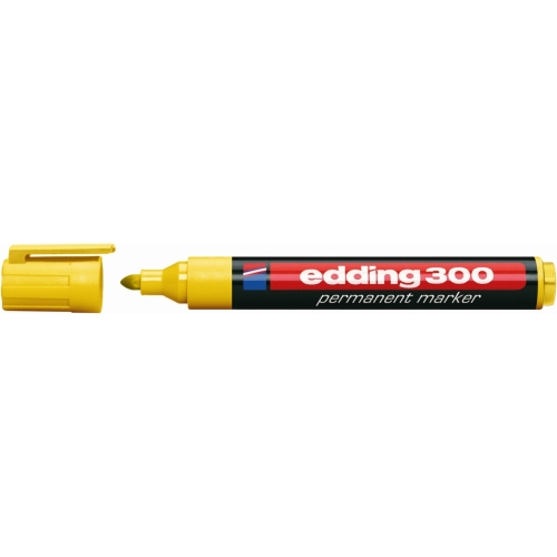 Marker permanentny 300-5 żółty okrągła końcówka 300/005/Z ED EDDING