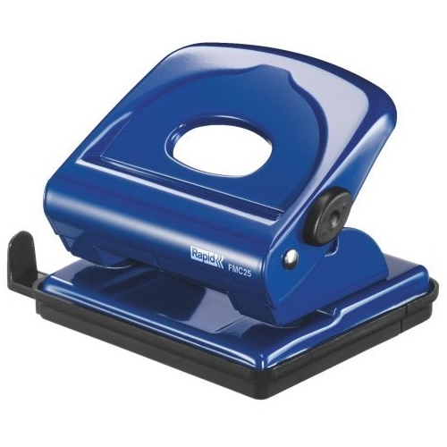 Dziurkacz metalowy FMC25 RAPID niebieski do 25kartek 5000283