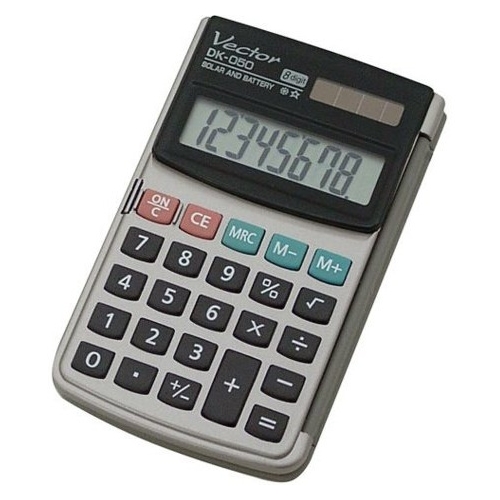 Kalkulator VECTOR DK-050 kiesz.z klapką 8p